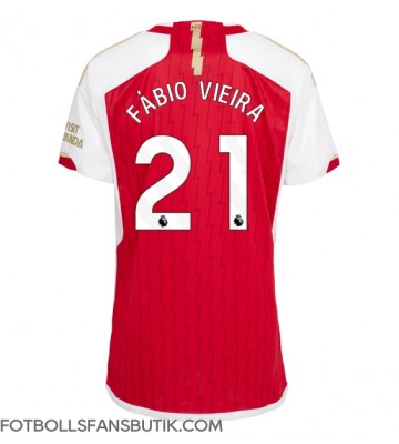 Arsenal Fabio Vieira #21 Replika Hemmatröja Damer 2023-24 Kortärmad